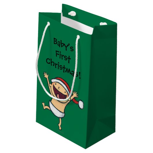 Leslie Patricelli's Baby danst in Santa Hat Klein Cadeauzakje (Achterkant Gekanteld)