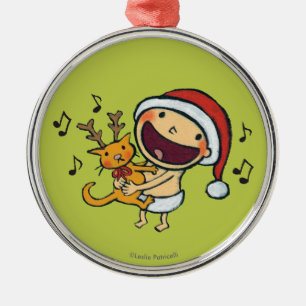 Leslie Patricelli's Fa La La Baby Metalen Ornament