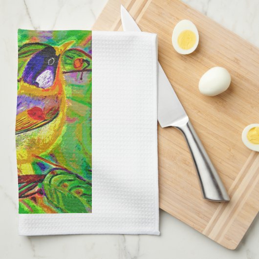 Leslie's Bird Theedoek (Quarter Fold)