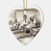 leslokaal kunstleraar keramisch ornament (Links)