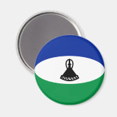Lesotho Fisheye Flag Magnet Magneet (Voorkant / Achterkant)
