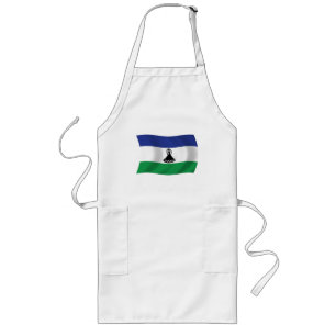 Lesotho Flag Apron Lang Schort