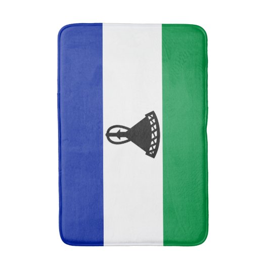 Lesotho Flag Badmat (Voorkant Verticaal)