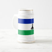 Lesotho Flag Bierpul (Voorkant links)