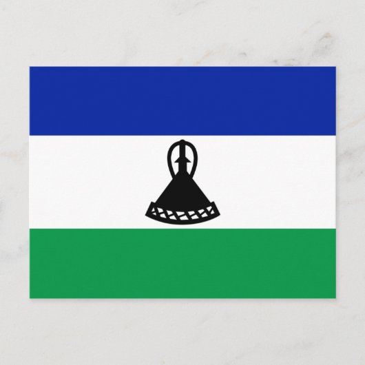 Lesotho Flag Briefkaart (Voorkant)