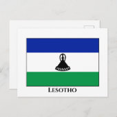 Lesotho Flag Briefkaart (Voorkant / Achterkant)