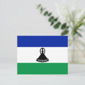 Lesotho Flag Briefkaart (Staand voorkant)