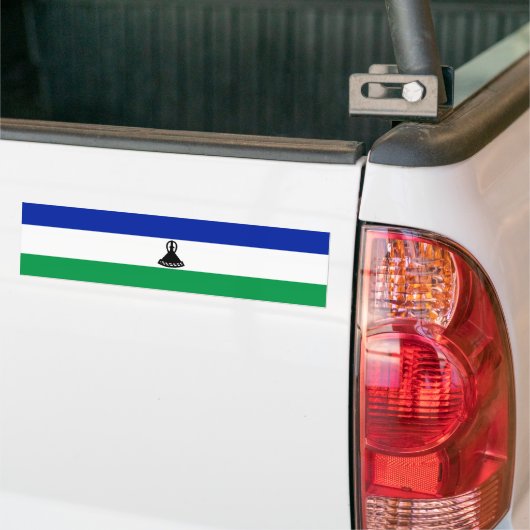 Lesotho Flag Bumpersticker (Op Truck)