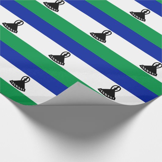 Lesotho Flag Cadeaupapier (Hoek)