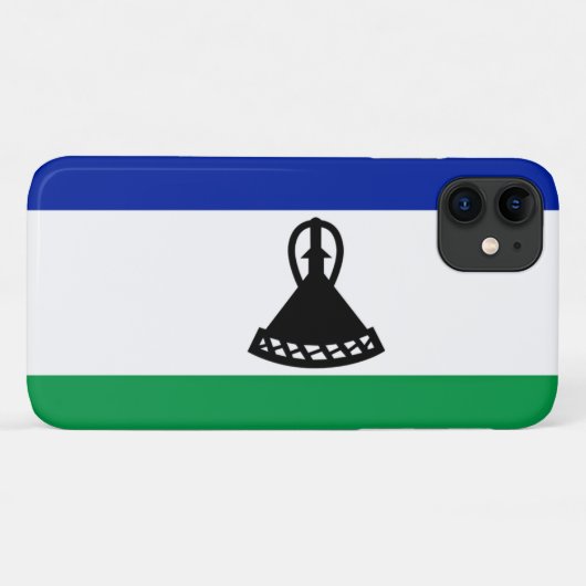 Lesotho Flag Case-Mate iPhone Case (Achterkant (horizontaal))