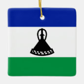 Lesotho Flag Keramisch Ornament (Voorkant)