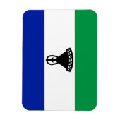 Lesotho Flag Magneet (Verticaal)