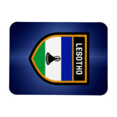 Lesotho Flag Magneet (Horizontaal)