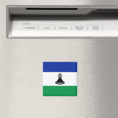 Lesotho Flag Magnet Magneet (Insitu (Vaatwasser))