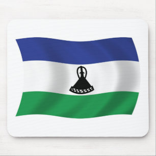 Lesotho Flag Mousepad Muismat