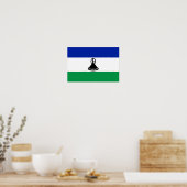 Lesotho Flag Poster (Keuken)