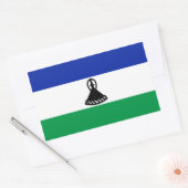 Lesotho Flag Rechthoekige Sticker (Envelop)