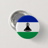 Lesotho Flag Ronde Button 3,2 Cm (Voorkant /achterkant)