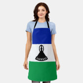 Lesotho Flag Schort (Gedragen)