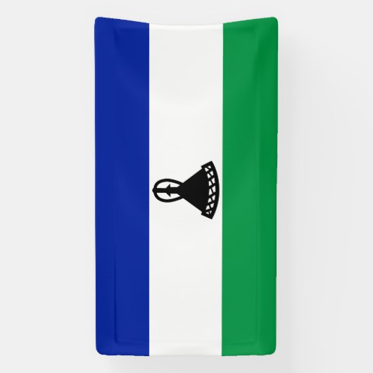 Lesotho Flag Spandoek (Verticaal)