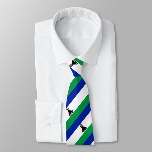 Lesotho Flag Stropdas (Gebonden)
