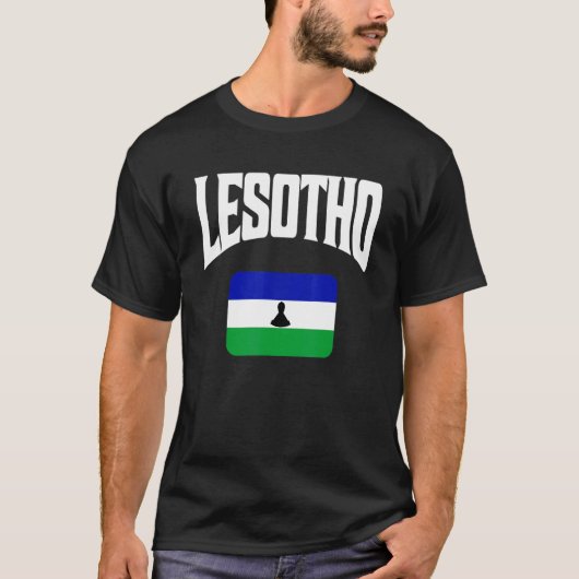 Lesotho Flag T-shirt (Voorkant)