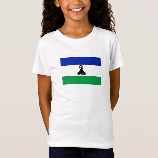 Lesotho Flag T-shirt (Voorkant)