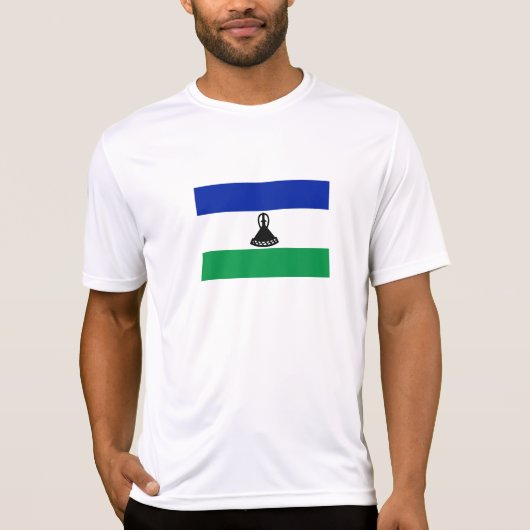 Lesotho Flag T-shirt (Voorkant)