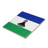Lesotho Flag Tegeltje (Zijkant)