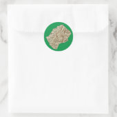 Lesotho Kaart Sticker (Tas)