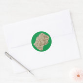 Lesotho Kaart Sticker (Envelop)