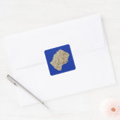 Lesotho Kaart Sticker (Envelop)