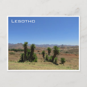 lesotho-uitzicht briefkaart