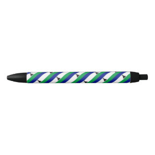 Lesotho Vlag Balpen Zwarte Inkt Pen
