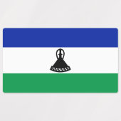 Lesotho Vlag Labels (Design 1)