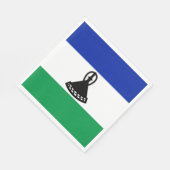 Lesotho Vlag Servet (Hoek)
