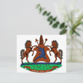 Lesotho-wapenschild Briefkaart (Staand voorkant)