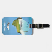 Lesotho Zuid-Afrika Ski poster Bagagelabel (Voorkant horizontaal)