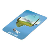 Lesotho Zuid-Afrika Ski poster Magneet (Linkerzijde)