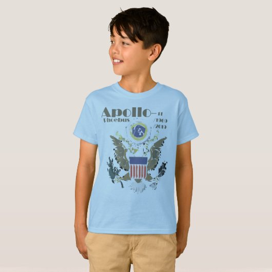 L'espace 1969 de mission de lune de T-shirts (Devant entier)