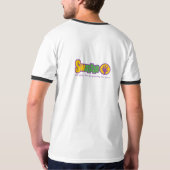 L'espace branche le T-shirt sur table d'écoute de (Dos)
