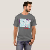L'espace est l'endroit ! T-shirt abstrait (Devant entier)
