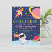 L'espace extra-atmosphérique invitation d'annivers (Debout devant)