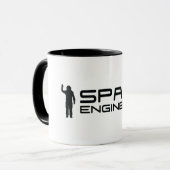 L'espace machine le logo blanc de Se de tasse de (Devant gauche)