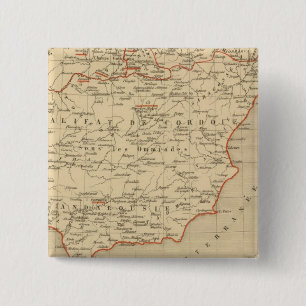 L'Espagne 756 a 1030 Vierkante Button 5,1 Cm