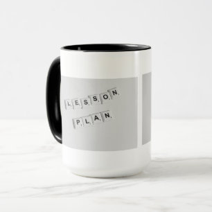 Lesplan Leraar Mok Stijlvol Zwart & Wit Co