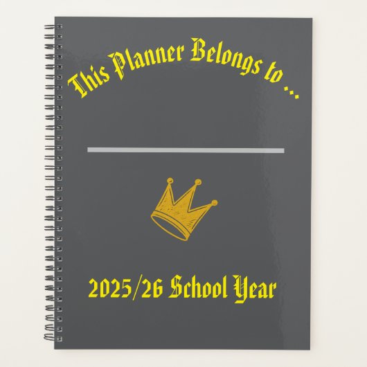 Lesplanner met ruimte voor naam planner (Voorkant)