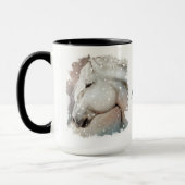L'espoir, croient, rêvent. Tasse de cheval (Gauche)