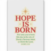 L'Espoir Est Né Sticker (Devant)