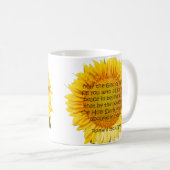 L'espoir fleurit : Romains 15:13 Tournesol Mug (Devant droit)